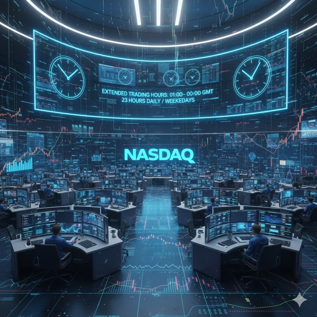 ناسداك تطلب الموافقة لتوسيع ساعات التداول إلى 23 ساعة خلال أيام الأسبوع