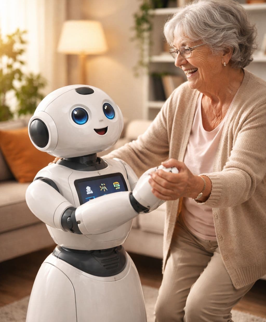 برشلونة تختبر الروبوتات لمواجهة تحديات الشيخوخة 