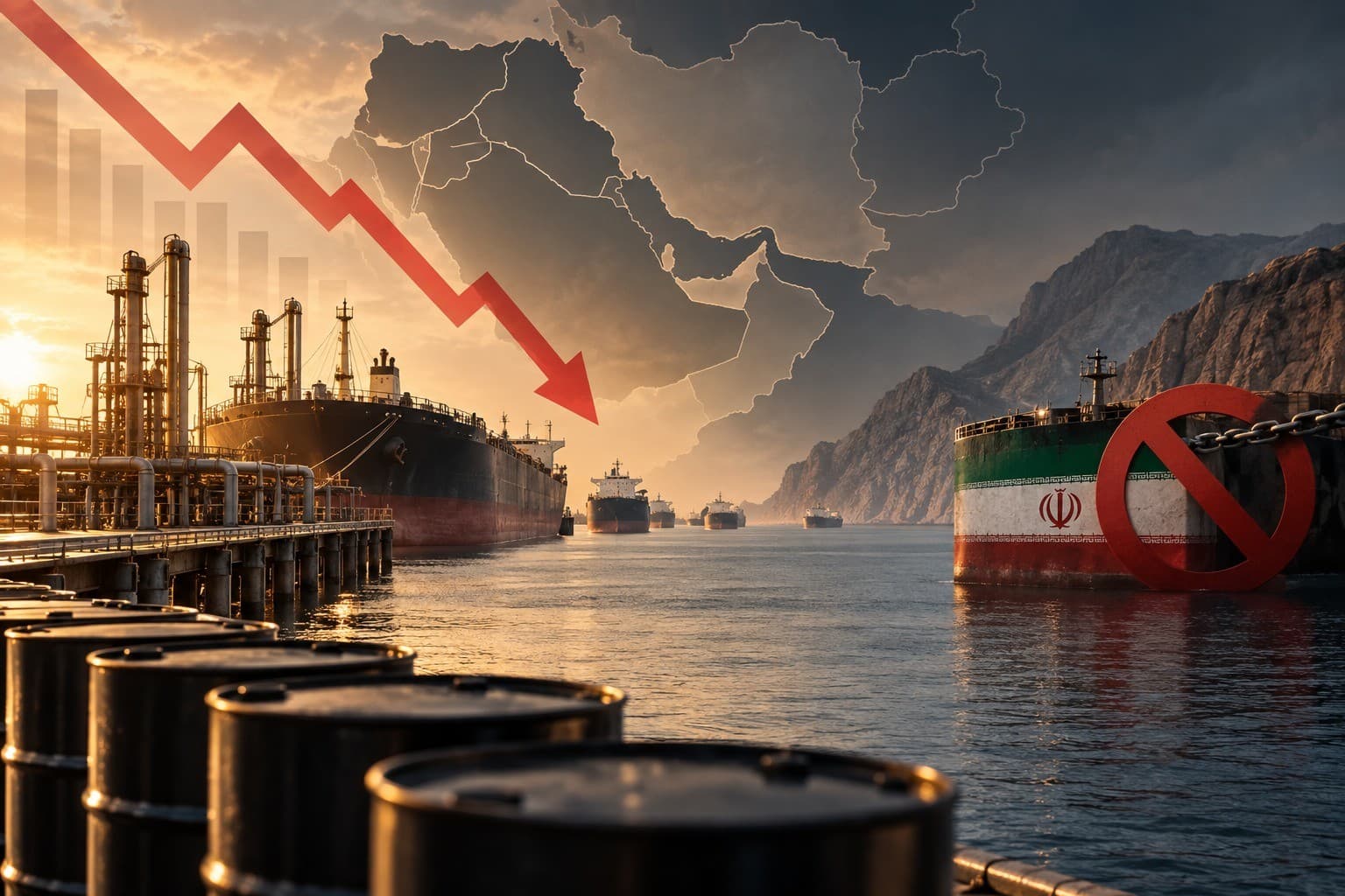 صادرات نفط الشرق الأوسط تتراجع 39% في آب وسط ضغوط على التدفقات الإيرانية