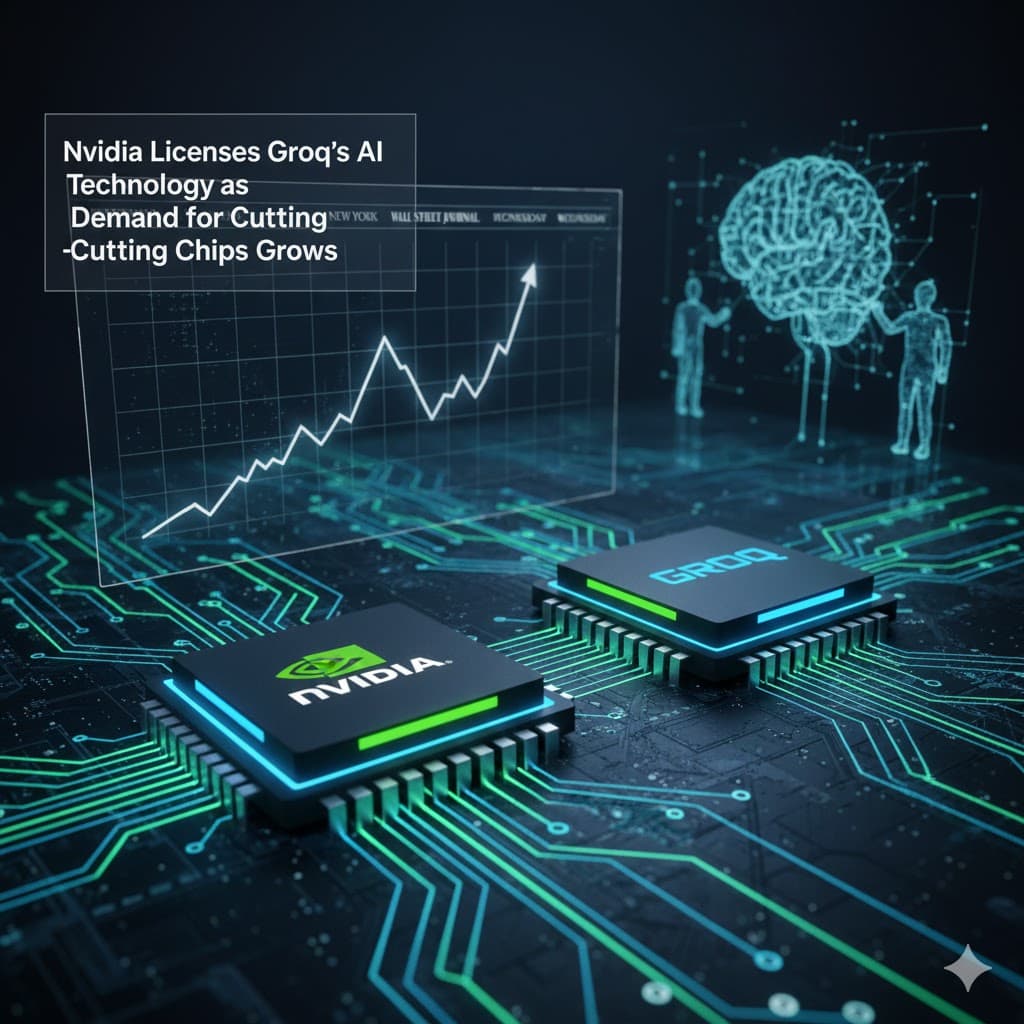 تزايد الطلب على رقائق الذكاء الاصطناعي يدفع إنفيديا لترخيص تقنية غروك