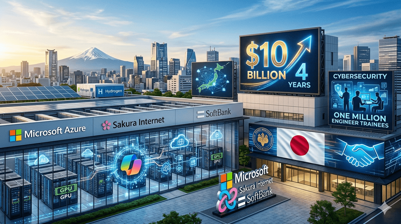 مايكروسوفت تكشف عن خطة توسع في مجال الذكاء الاصطناعي بقيمة 10 مليارات دولار في اليابان