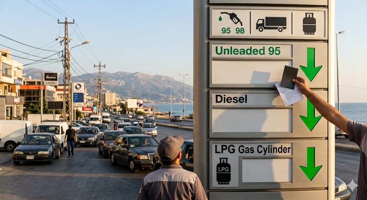 تراجع شامل في أسعار المحروقات في لبنان يشمل البنزين والمازوت والغاز