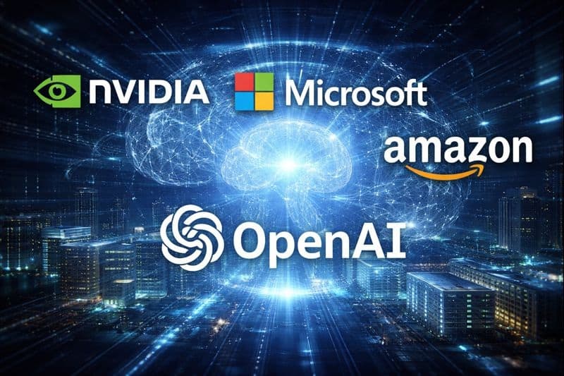 Nvidia ومايكروسوفت وأمازون تستثمر في OpenAI