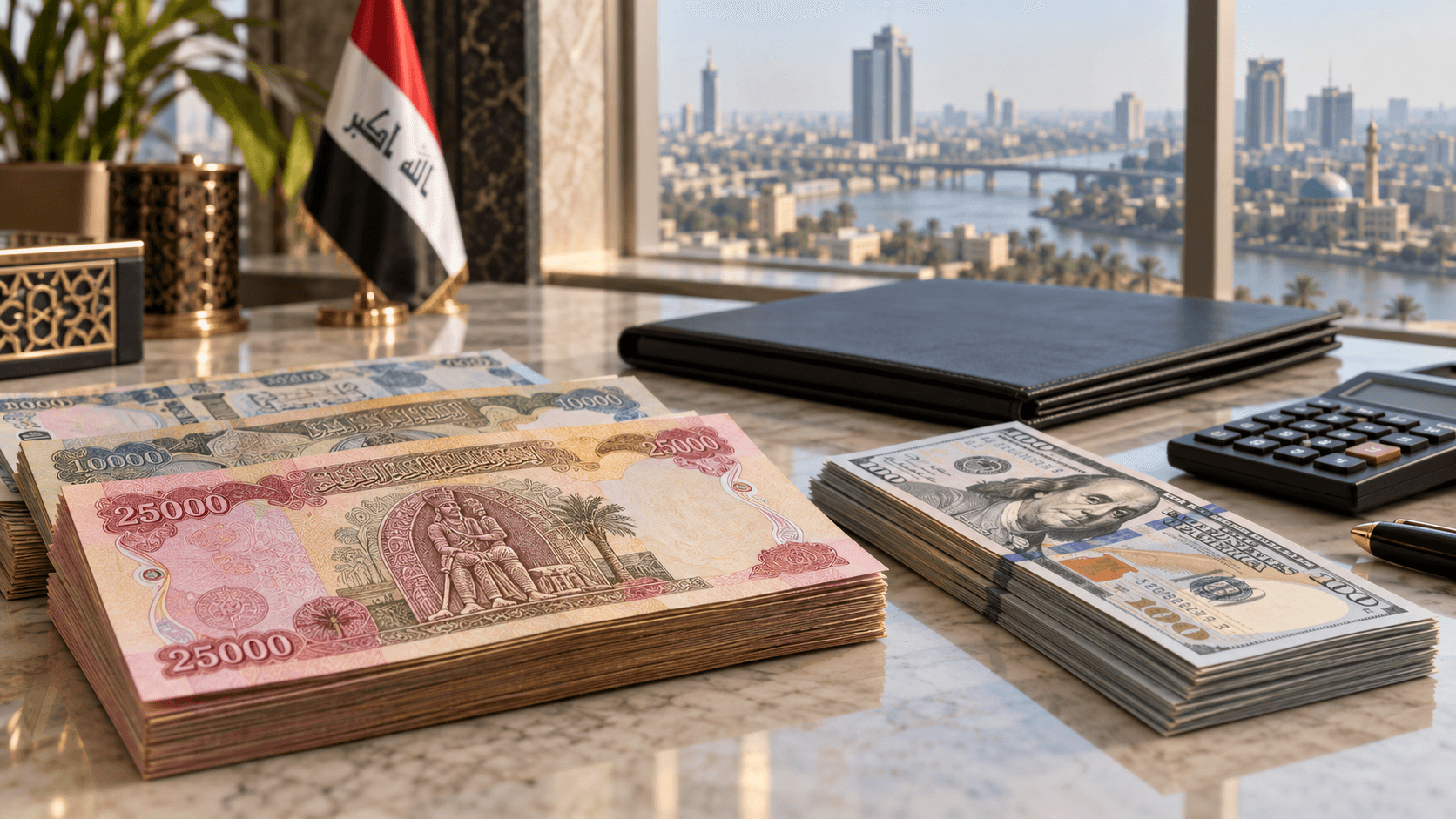 المركزي العراقي: فجوة سعر الصرف تتراجع إلى 9% ولا طباعة للعملة