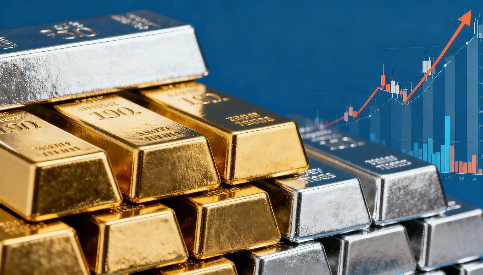 ارتفاع سعر الفضة واستقرار الذهب  قبيل قرار الفائدة الأميركية