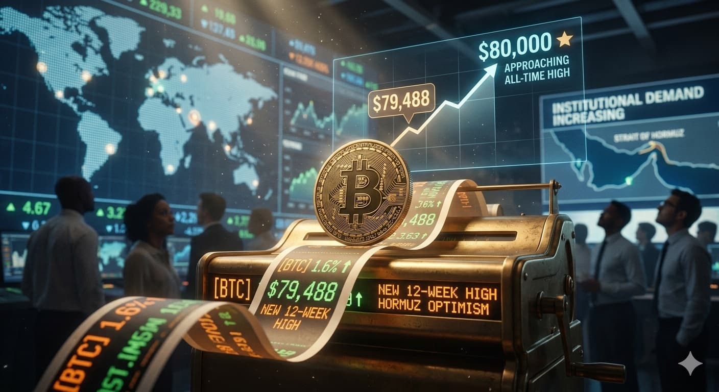 بيتكوين تلامس 80 ألف دولار لتسجل أعلى مستوى في 12 أسبوعاً