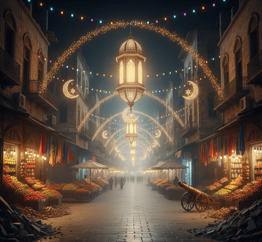 النبطية تقاوم الركام بمهرجان رمضاني لإحياء أسواقها التجارية