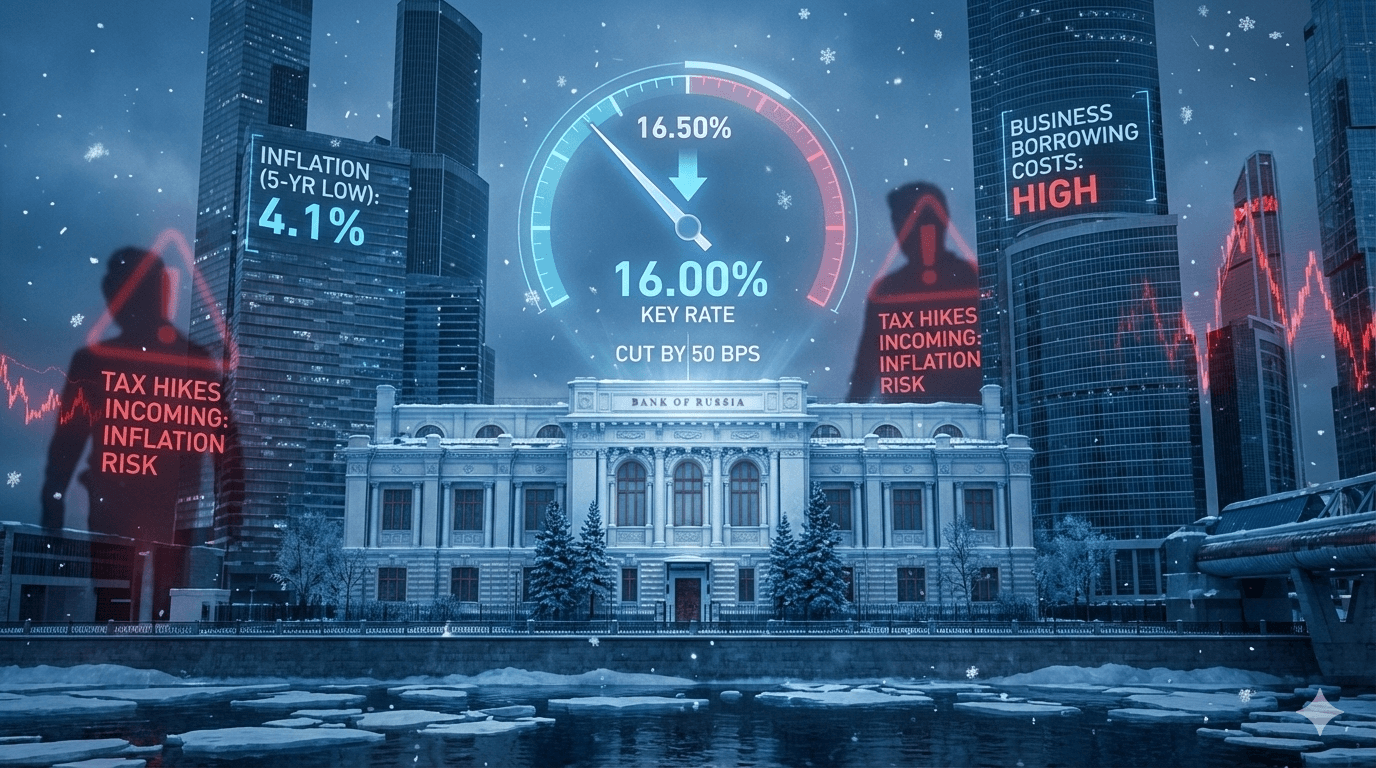 روسيا تستعد لخفض محدود للفائدة قبل رفع الضرائب العام المقبل