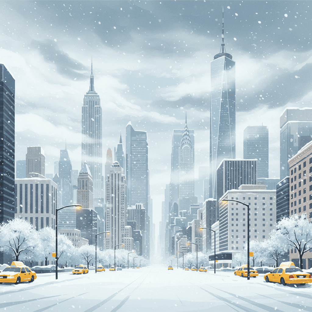 نيويورك تحت وطأة عاصفة ثلجية تاريخية... حظر تجول وتعطيل الدراسة