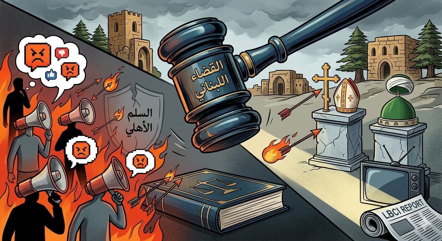 تحرّك قضائي في لبنان بعد محتوى طال رموزاً دينية وسياسية