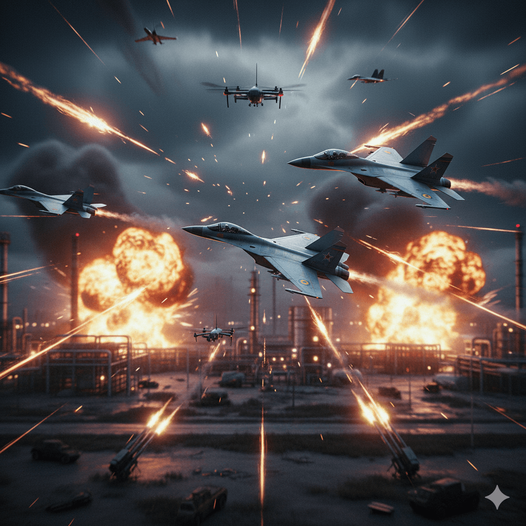 أوكرانيا وروسيا تتبادلان ضربات الطائرات المسيرة وتعزيز الأمن الطاقي