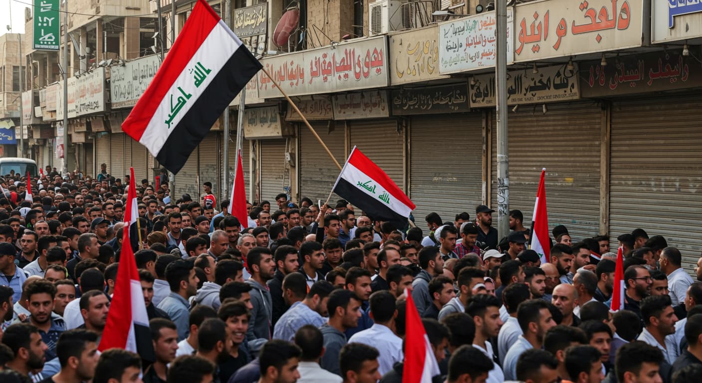 آلاف التجار يحتجون في بغداد ضد رفع الرسوم الجمركية