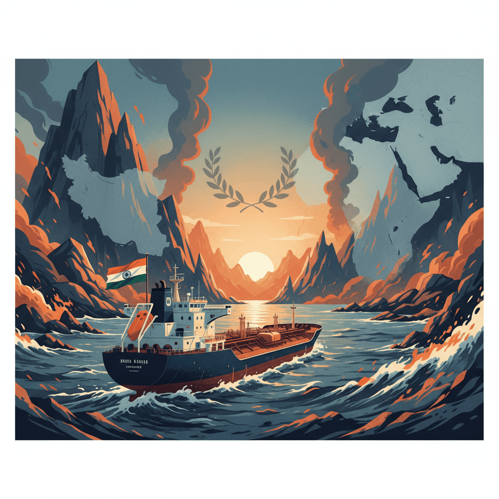 تقارير تنفيها إيران عن السماح بعبور ناقلات النفط الهندية عبر مضيق هرمز