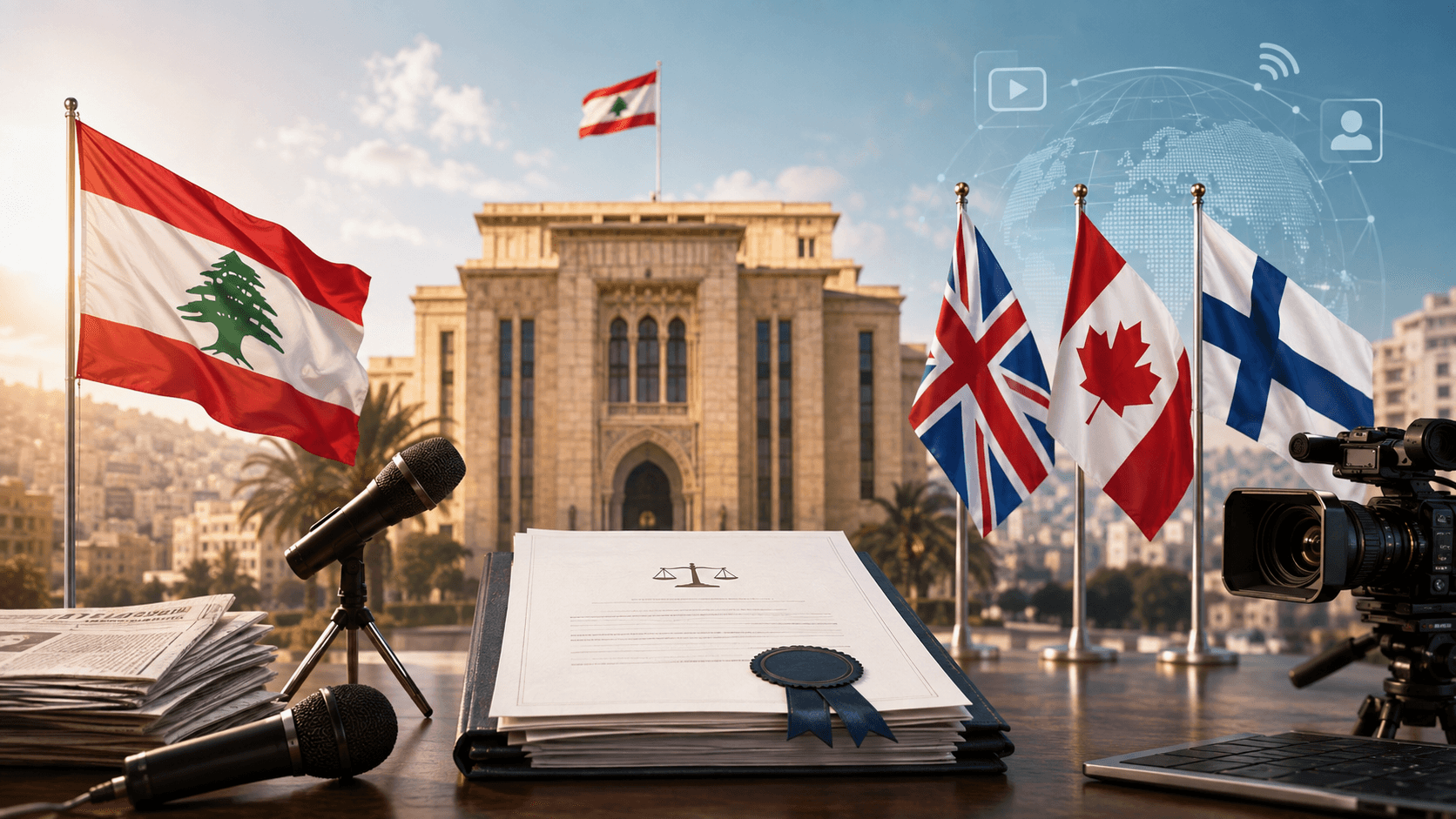 بريطانيا وكندا وفنلندا تشيدان بقانون الإعلام اللبناني الجديد