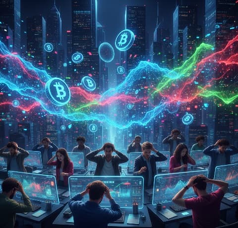 تذبذب العملات الرقمية في 2025 يحبط المتداولين الأفراد 