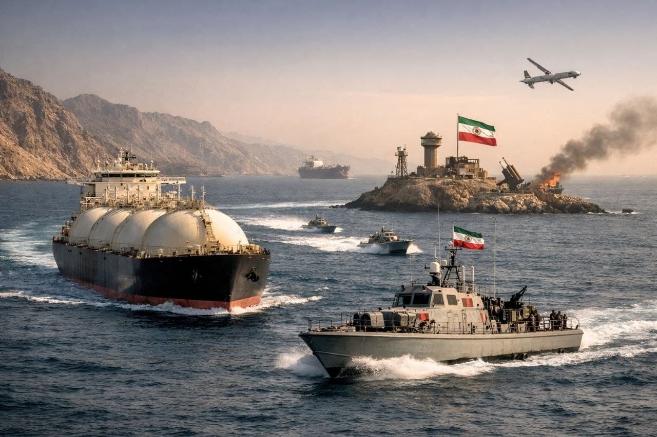 إيران تخنق إمدادات الغاز العالمية بتشديد الحصار على مضيق هرمز