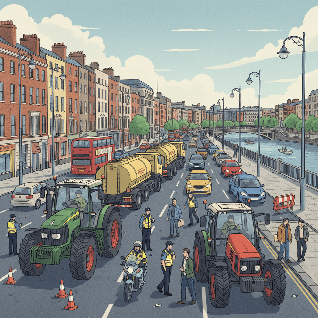 الشرطة الأيرلندية تنهي احتجاجات وسط دبلن بسبب ارتفاع أسعار الوقود وسط مساع حكومية لاحتواء الأزمة