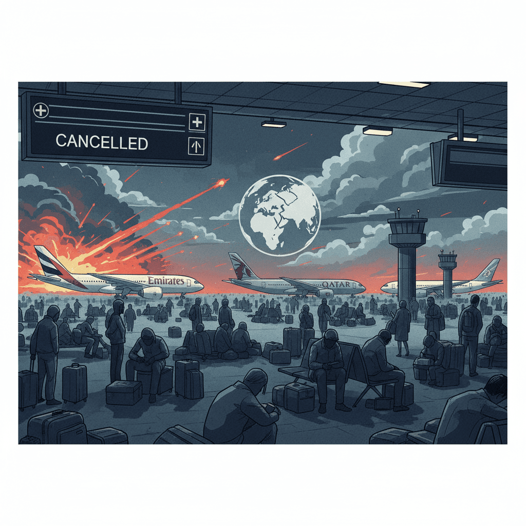 إغلاق مطارات الخليج يُربك حركة الطيران العالمية وسط تصاعد التوترات الإقليمية
