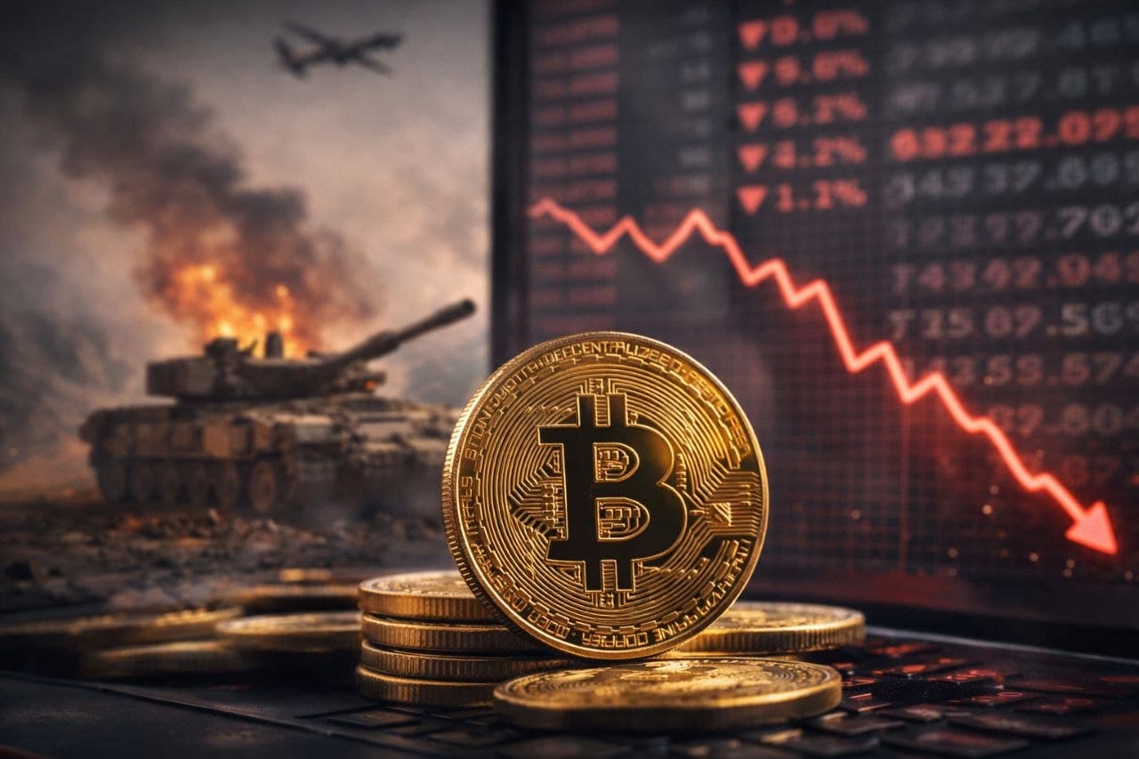 بيتكوين تتراجع تحت ضغط التوترات الجيوسياسية وترقّب إنذار ترامب لإيران