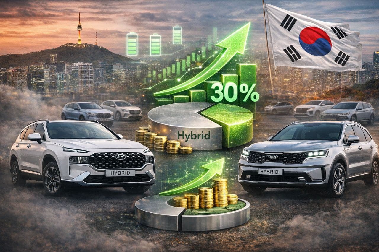 مبيعات السيارات الهجينة تصل إلى مستويات قياسية في كوريا الجنوبية
