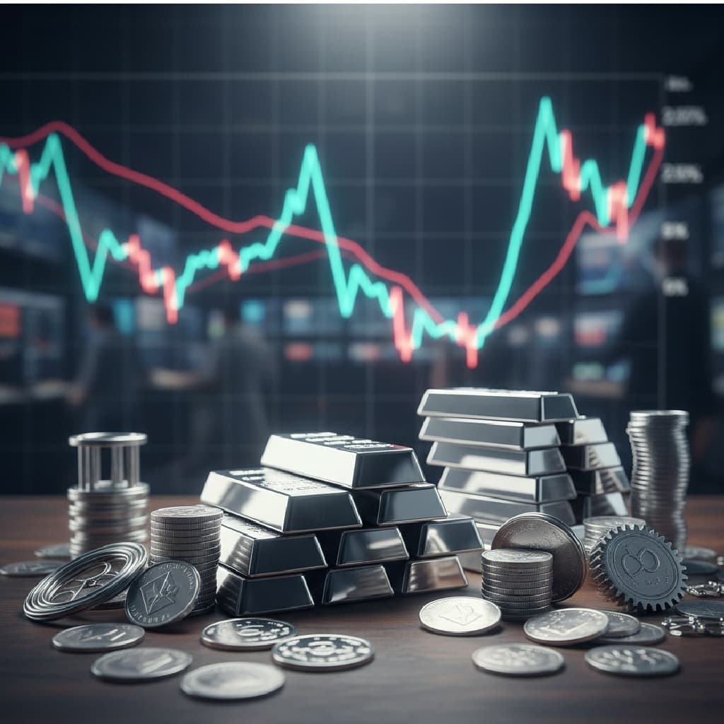 تقلبات حادة في أسعار الفضة بعد تجاوزها 80 دولارًا