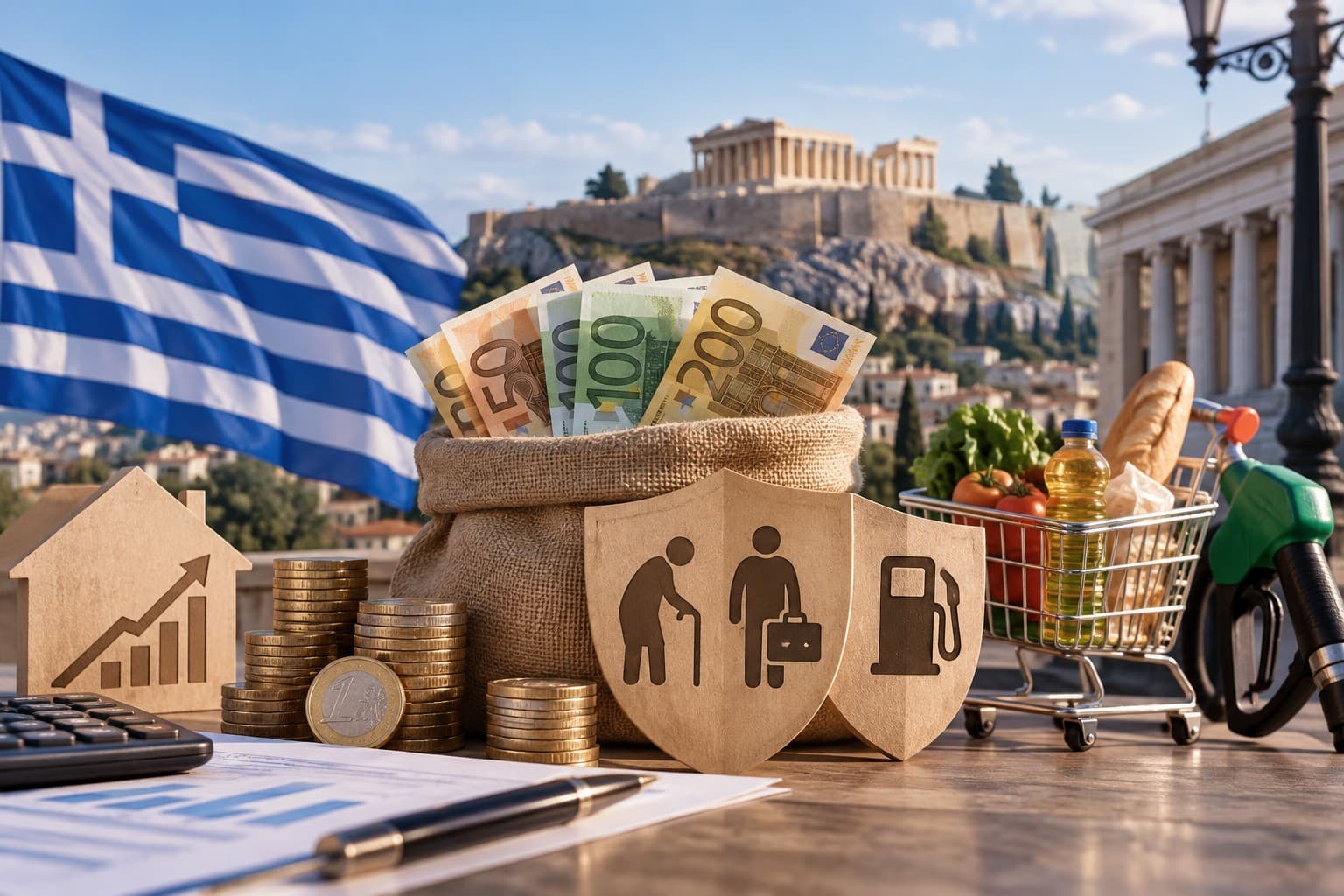 اليونان تستعد لإعلان حزمة دعم بنحو ملياري يورو لتخفيف أعباء المعيشة