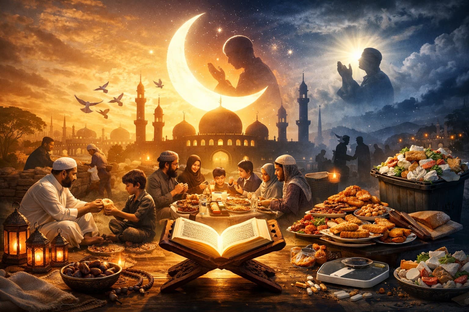 رمضان... صوم الجسد واستيقاظ الروح (سلسلة "من هنا وهناك" بقلم وليد حسين الخطيب)