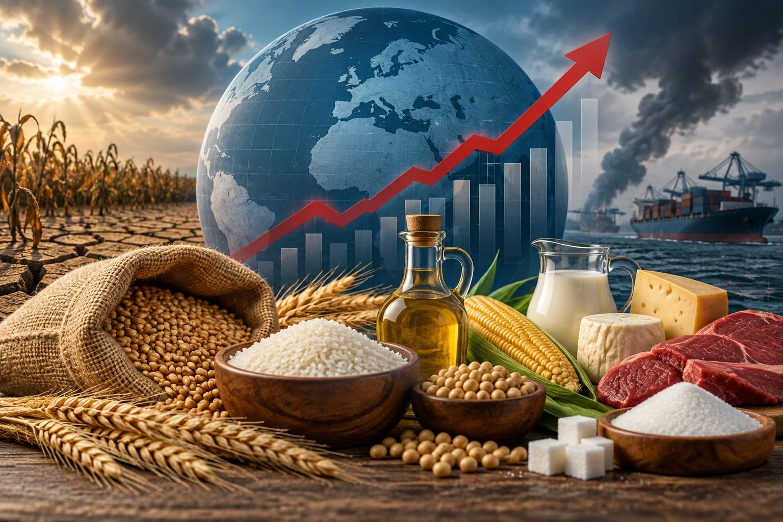 أسعار الغذاء العالمية ترتفع إلى أعلى مستوى منذ أواخر 2022