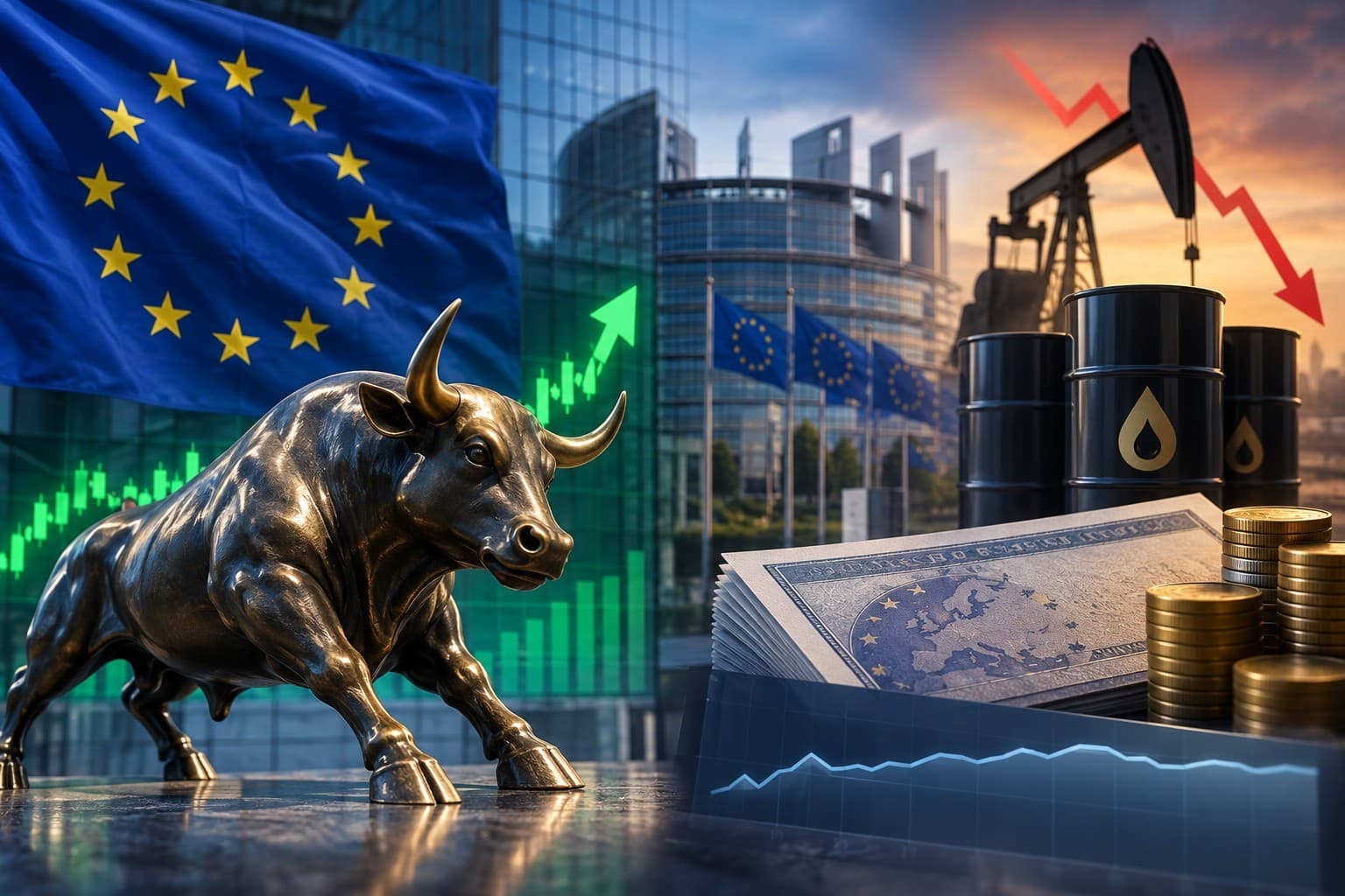 الأسهم الأوروبية تنتعش مع تراجع أسعار النفط وهدوء عوائد السندات