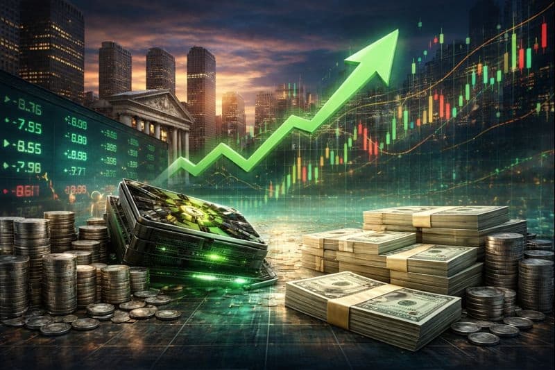 الأسهم الأميركية قرب مستويات قياسية مع صعود إنفيديا بفضل صفقة ترخيص للذكاء الإصطناعي