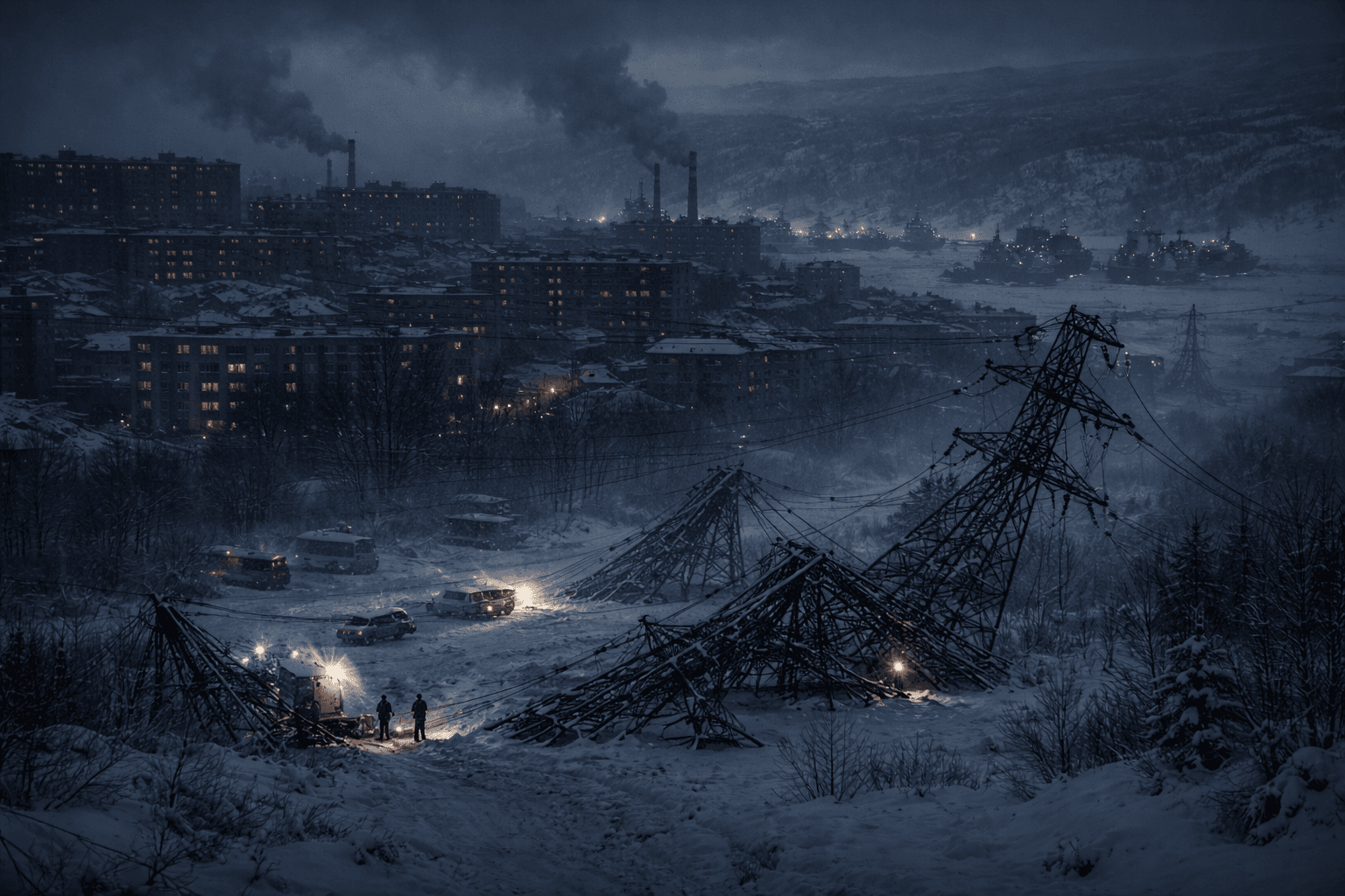 شلل كهربائي طويل في أقصى شمال روسيا