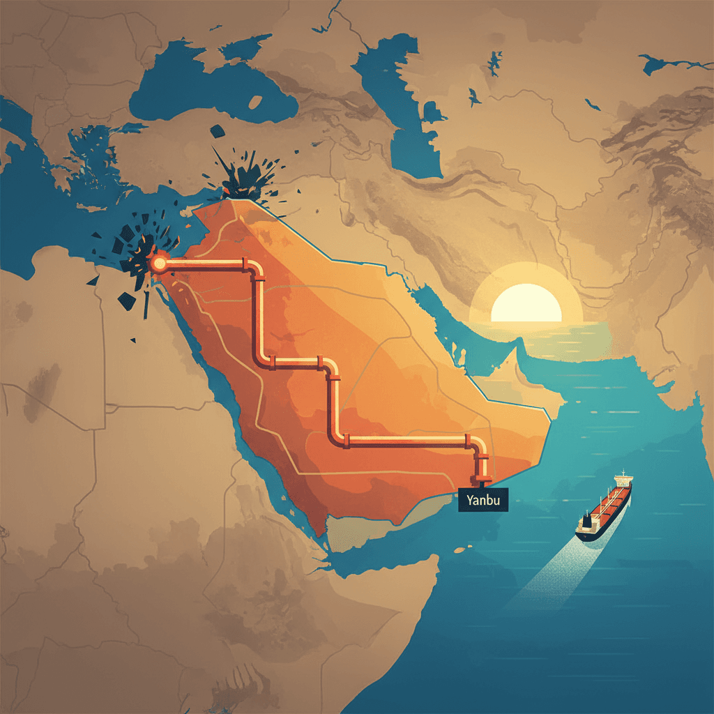 أنبوب النفط السعودي بين الشرق والغرب... شريان حياة في خضم التوترات الإقليمية
