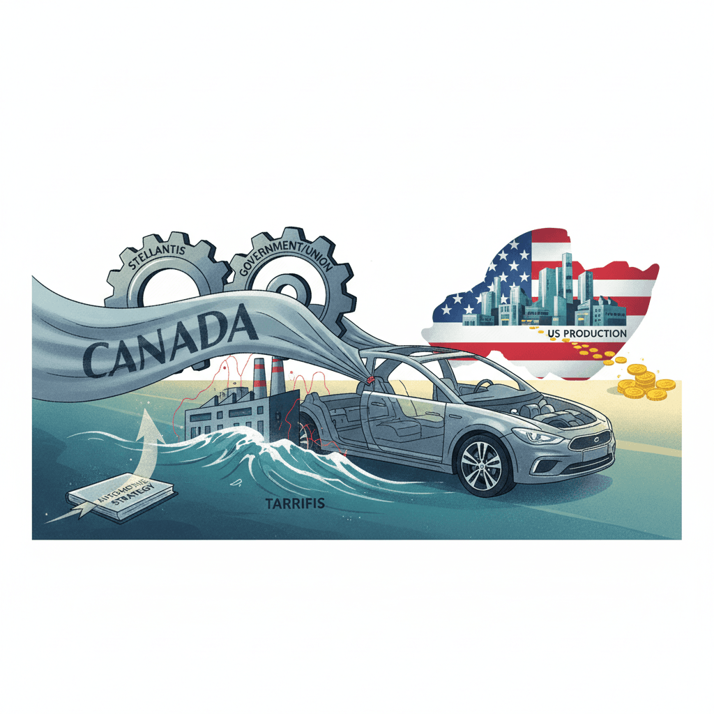 ستيلانتس تبحث عن خيارات مستدامة لمصنع برامبتون الكندي وسط مخاوف بشأن الرسوم