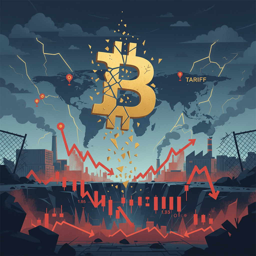 Bitcoin Plummets Amid Tariff Anxieties, Market Fragility Exposed