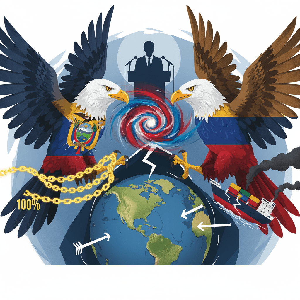 Ecuador Escalates Trade Dispute with Colombia Amidst Political Tensions