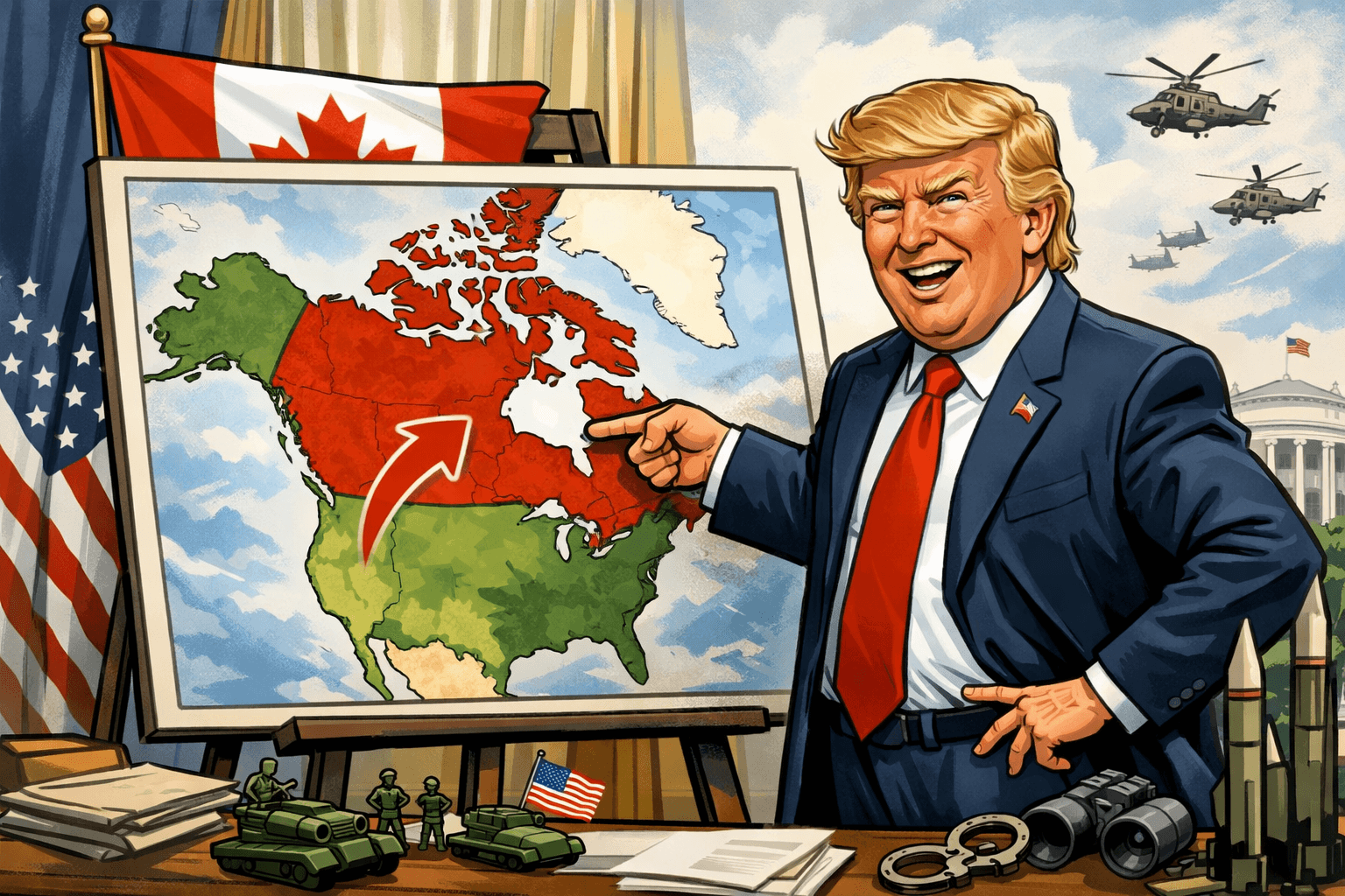 ترامب يهدد كندا بضمها بحجة الأمن القومي