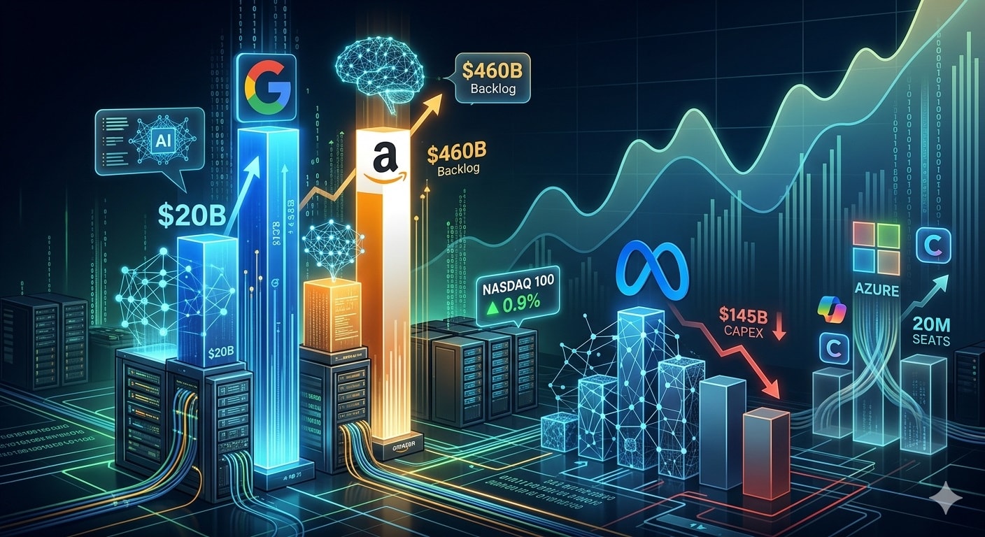 تفوق غوغل وأمازون المالي في مجال الذكاء الاصطناعي مقابل تراجع سهم ميتا(AI)