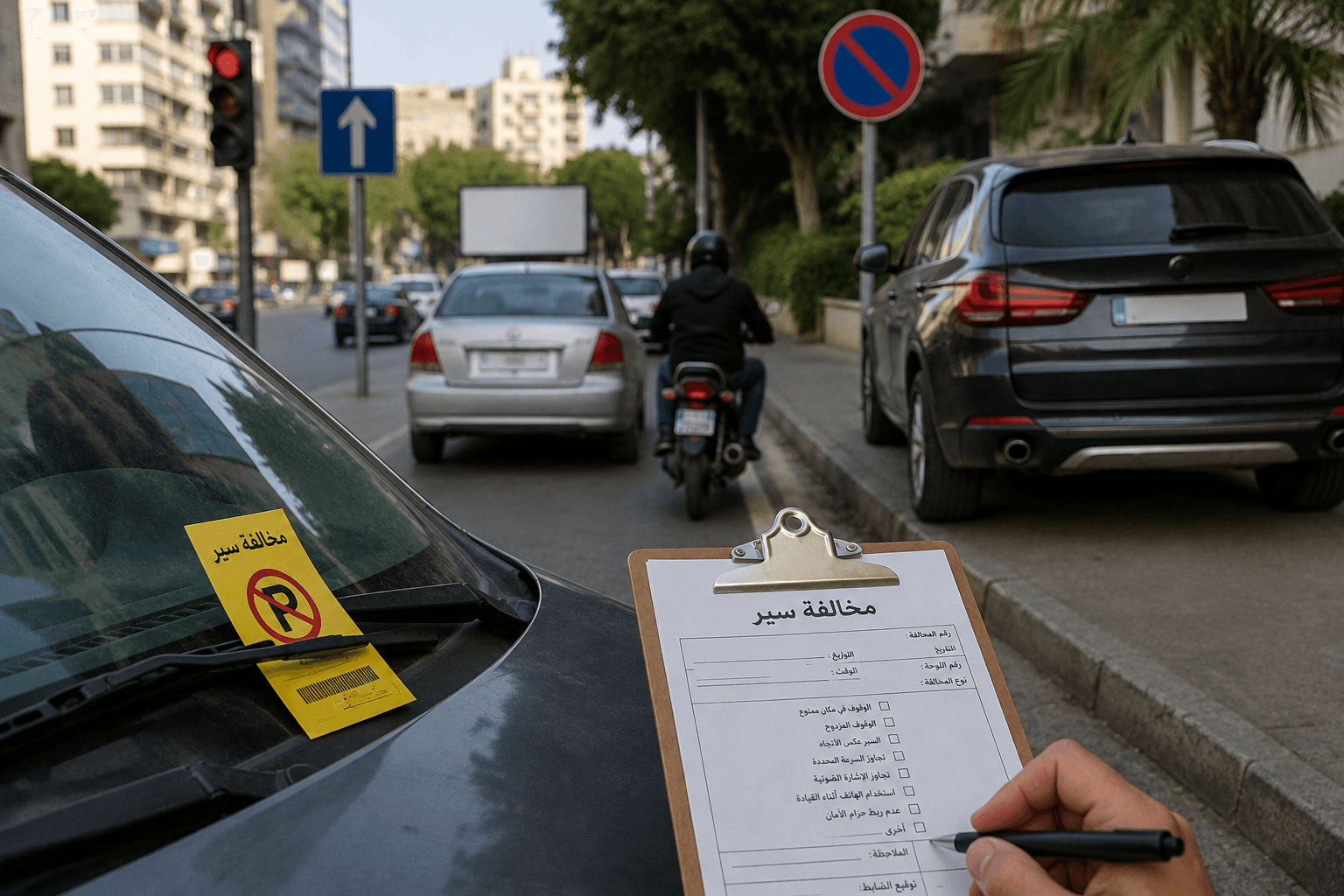 شومان يطالب بتشديد الرقابة على مخالفات السير في الحمرا 