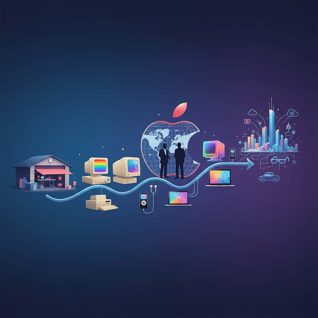 Apple's 50-Year Trajectory: From Silicon Valley Startup to Tech Titan