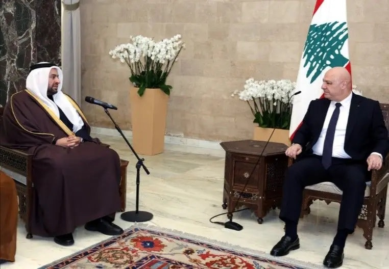 خلال لقاء جمع بين الرئيس عون ووزير الخارجية القطري (وطنية)