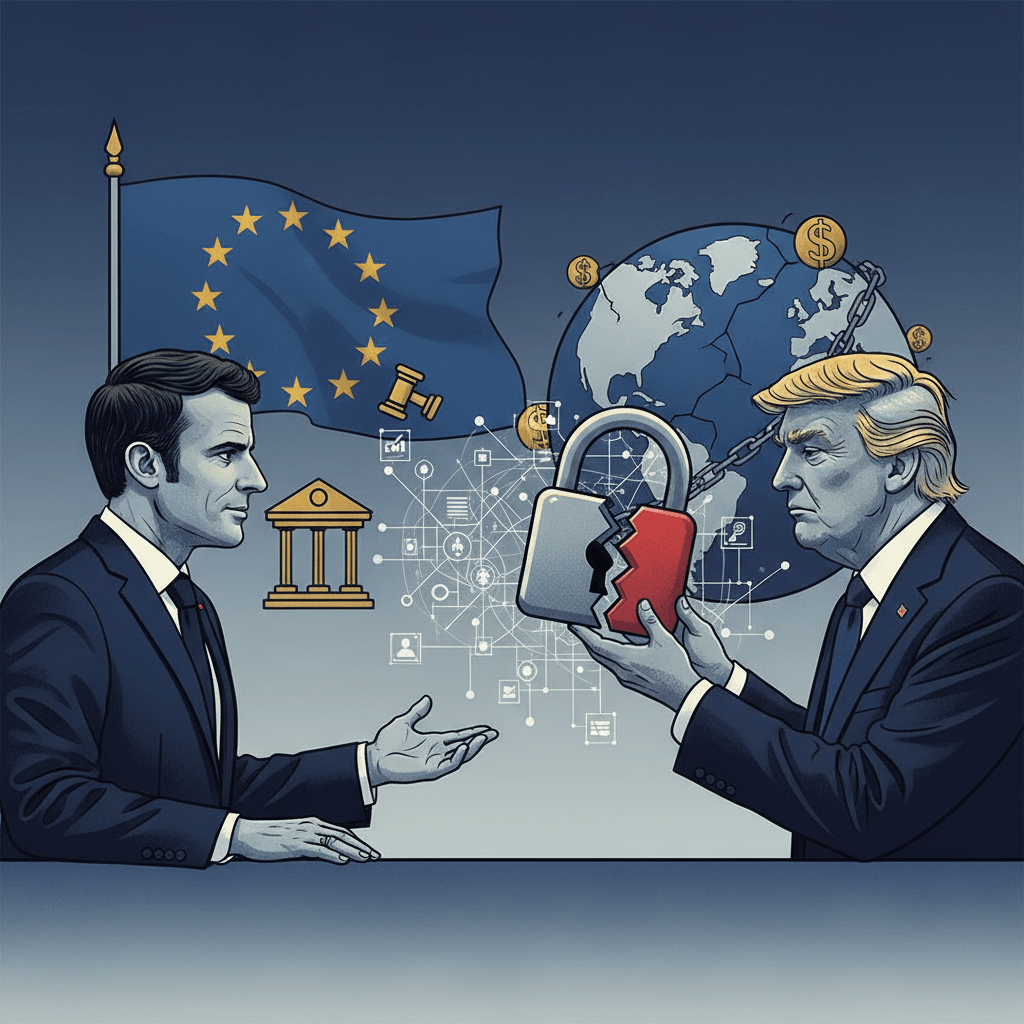 Macron Urges Trump to Reconsider Sanctions Against EU Officials