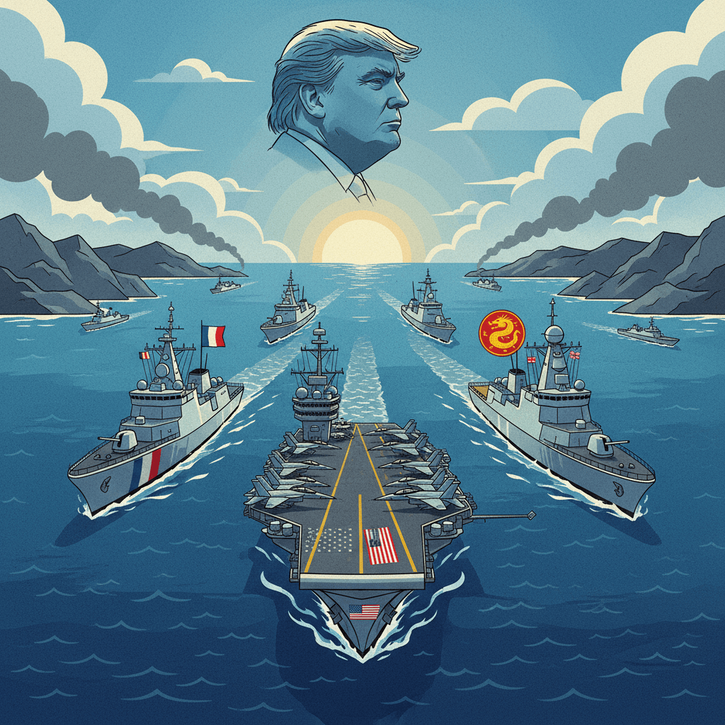 Trump Seeks International Naval Coalition for Strait of Hormuz