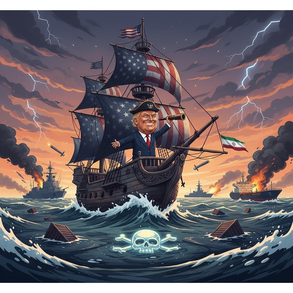 Trump's 'Pirate' Remark Sparks Controversy Amidst Iran Naval Standoff
