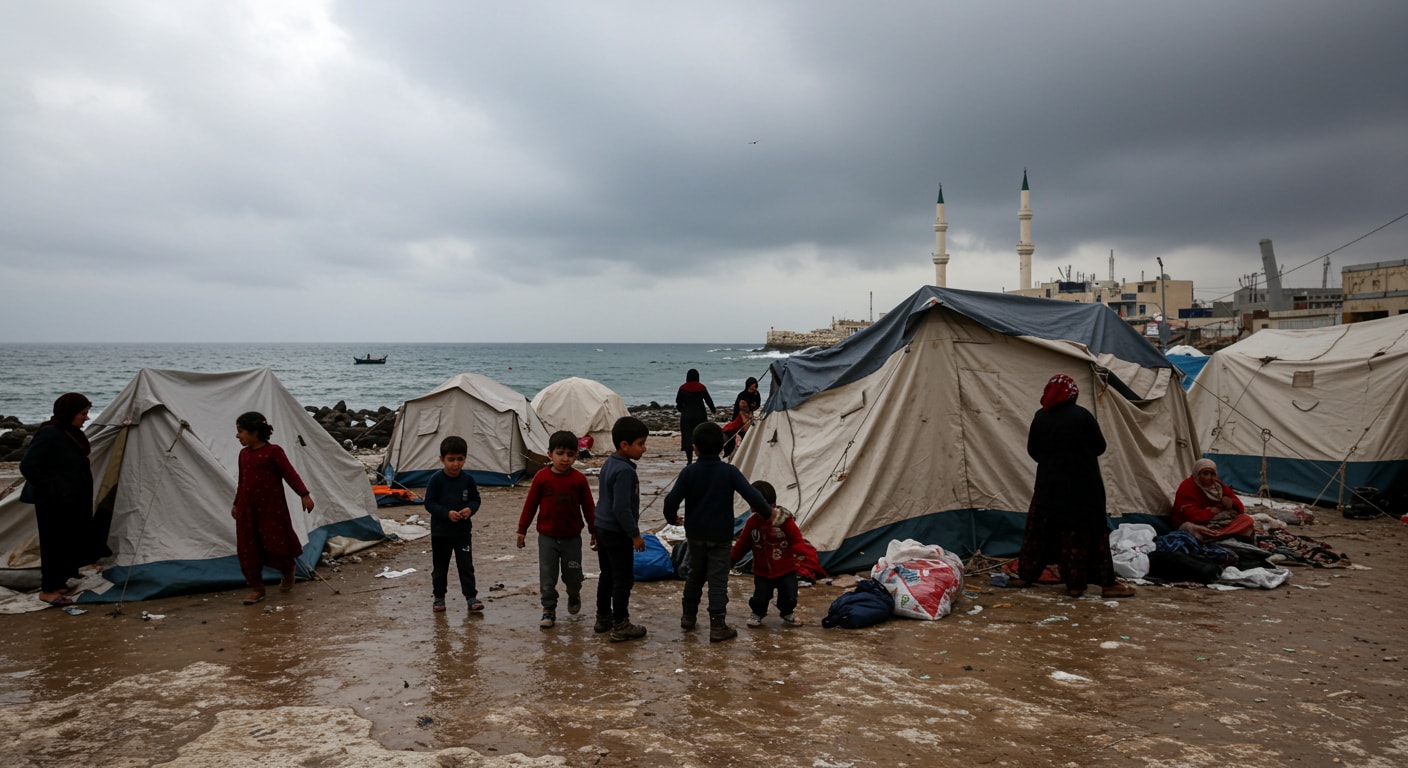 خيام النازحين (Ai)