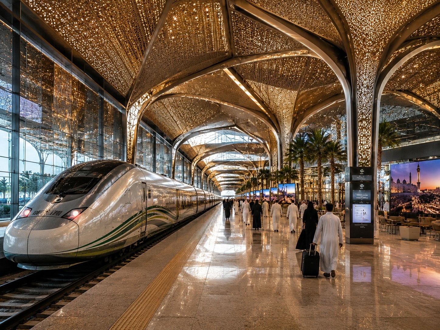 القطار في الحرمين الشريفين AI