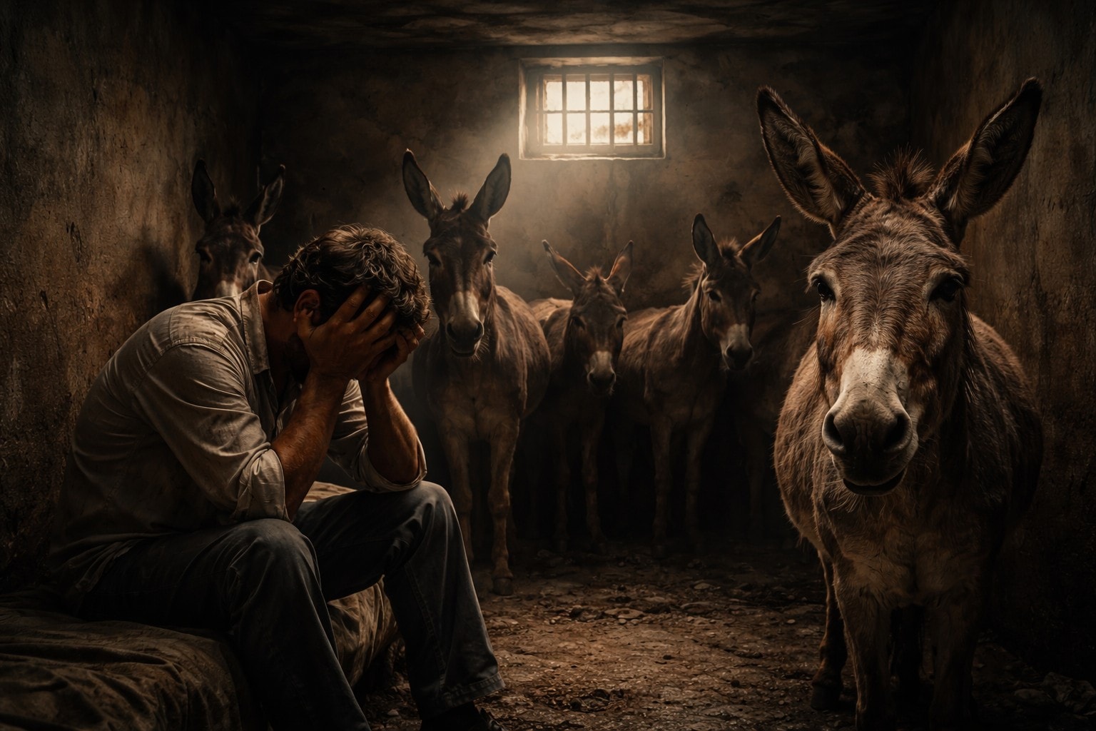 راقب الغرفة وعد الحمير