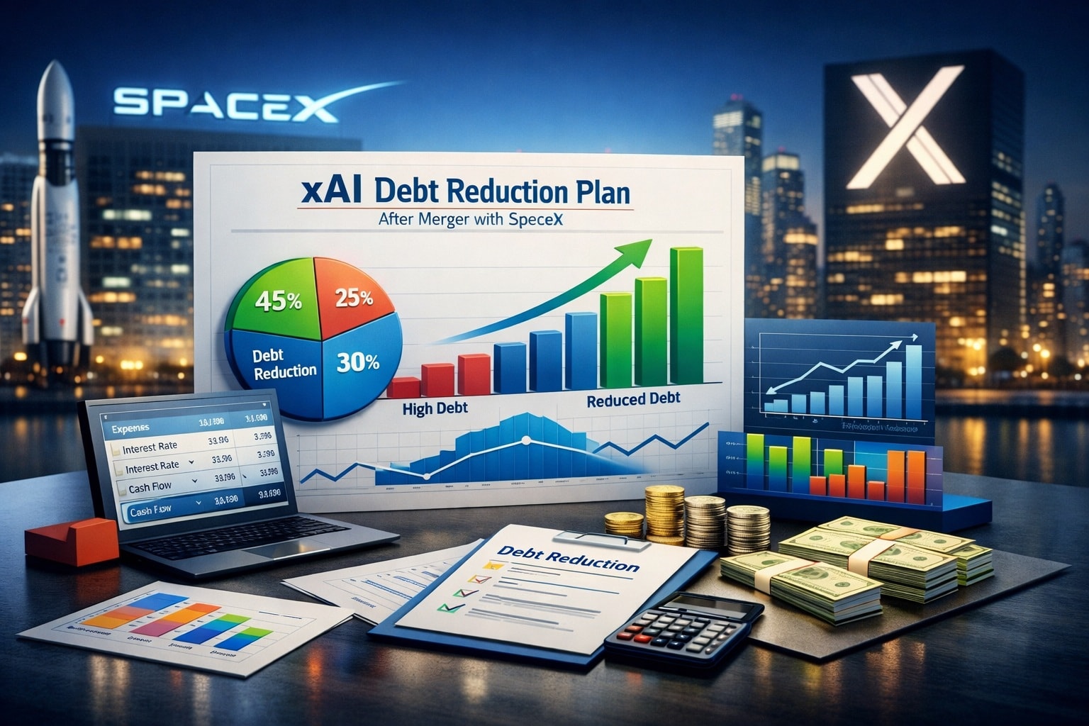 مخططًا ماليًا لتخفيف ديون xAI ai