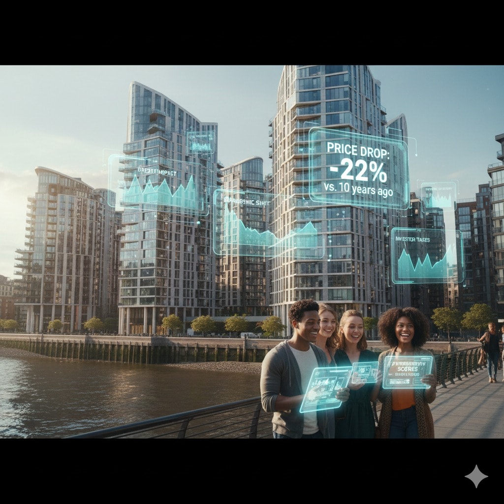 أسعار الشقق في لندن تهبط 22% (Ai)