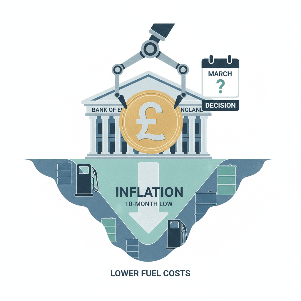 UK Inflation Eases, Setting Stage for Potential Bank of England Rate Cut