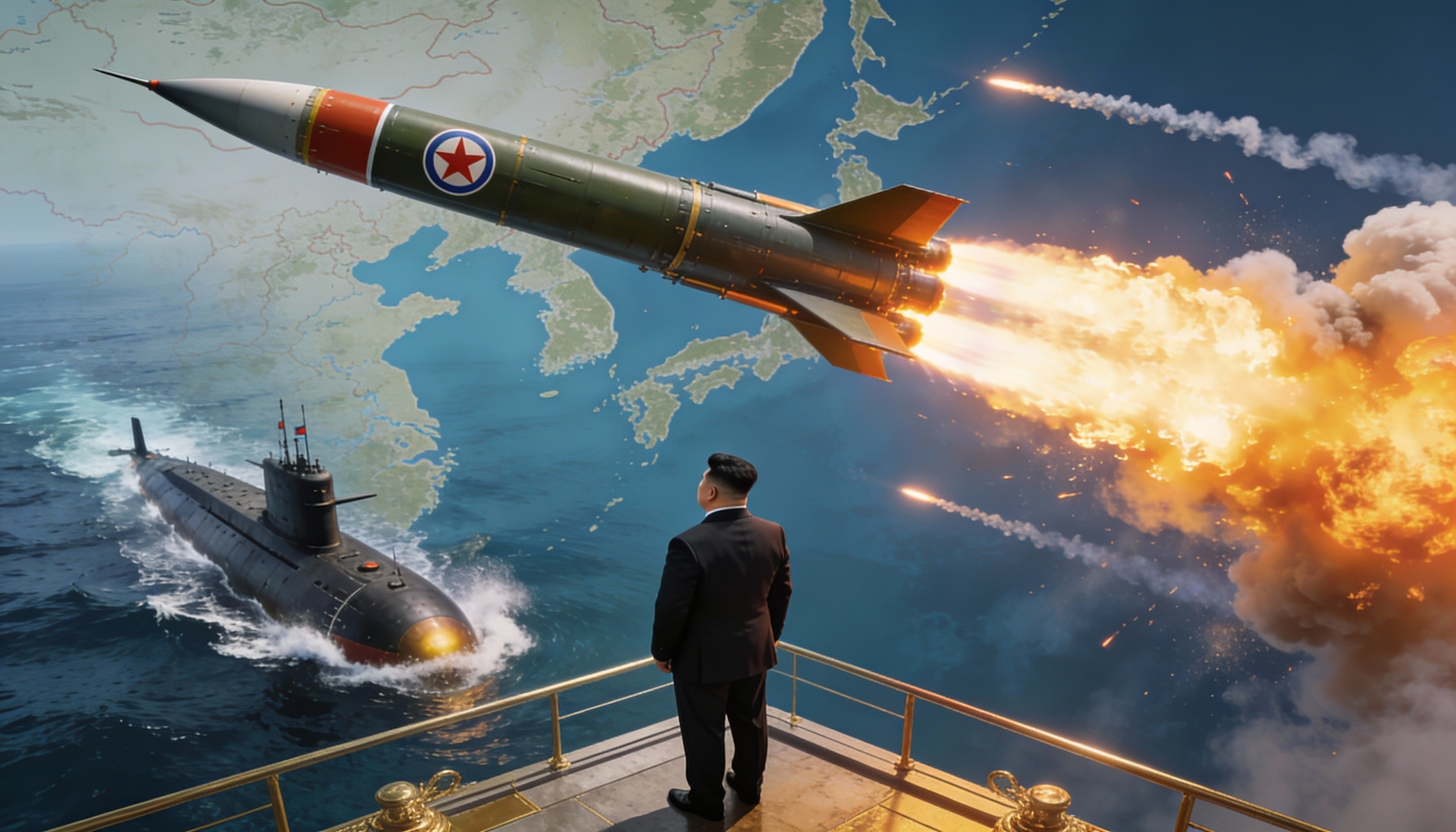 صاروخًا جديدًا وغواصة نووية  (Ai)